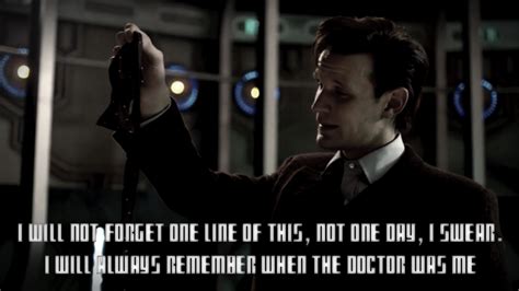 Matt Smith 11th Doctor final scene quote by SteveZilla93 on DeviantArt