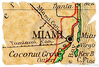 Miami old map by Pontus Edenberg, via Dreamstime | Old map, Map, Miami