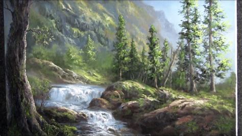 Oil Painting Waterfall Landscape - Paint with Kevin Hill - YouTube