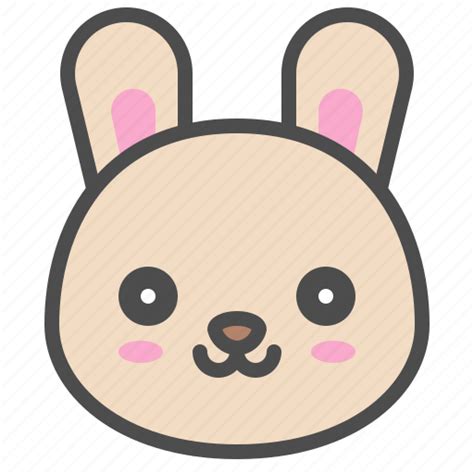 Animal, avatar, bunny, cute, emoji, rabbit, smile icon - Download on ...