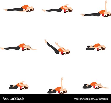 Fish pose variations with blocks Royalty Free Vector Image