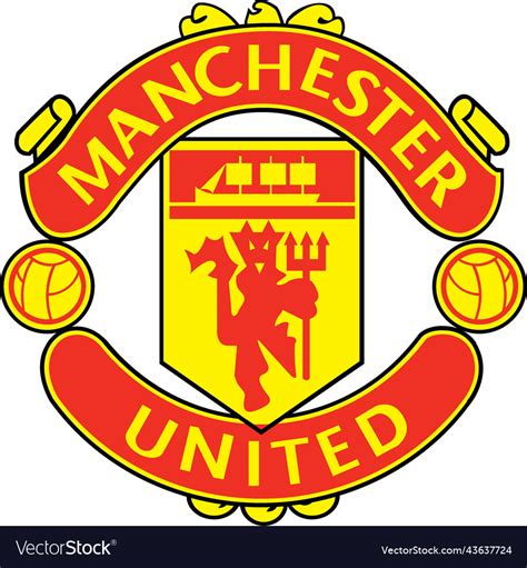 Manchester united logo Royalty Free Vector Image