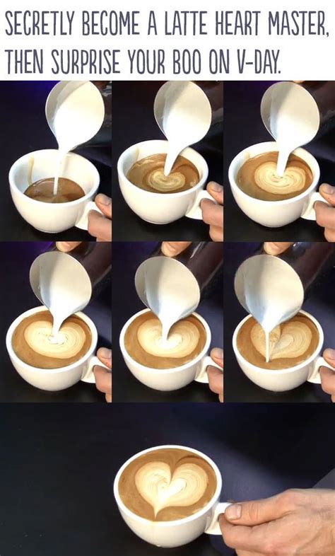 DIY Latte Heart love drinks coffee diy diy ideas easy diy valentines ...