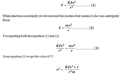 Bohr’s Radius Formula