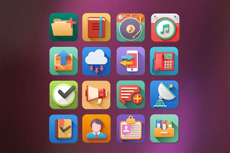 Free 3D Flat Style Icons Pack by PixelKit - DesignerCandies