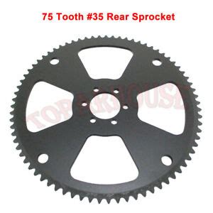 75 Tooth #35 Chain Rear Sprocket For Coleman Mega Moto Motovox Mini ...