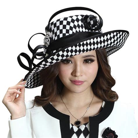 Satin Black and White Kentucky Derby Dress Hart for Ladies Women ...