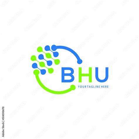 BHU logo design initial creative letter logo.BHU unique letter logo ...