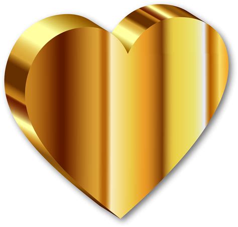 Gold Heart PNG Image - PurePNG | Free transparent CC0 PNG Image Library