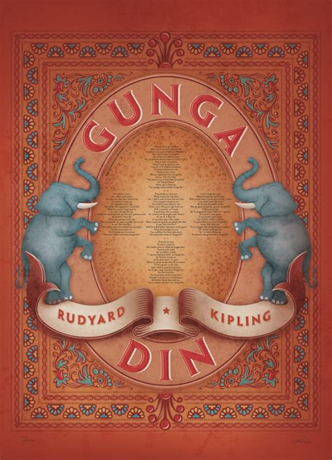 Poems: Rudyard Kipling, Gunga Din poem poster – www.posterama.co