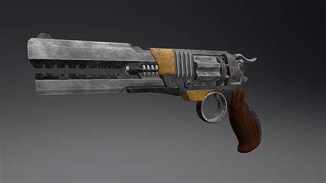 Sci Fi Revolver - Download Free 3D model by Z Axis Tech ...