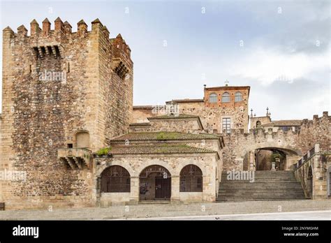 Medieval town of caceres Stock Photo - Alamy