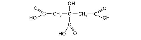 Structure of citric acid. | Download Scientific Diagram