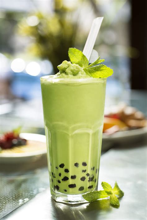 Organic Green Tea Boba* - Beverages - Urth Caffé - European-style café