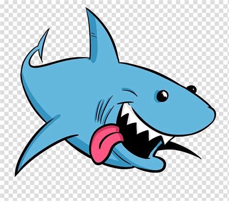 Blue shark , Shark Animation Drawing Cartoon , sharks transparent ...