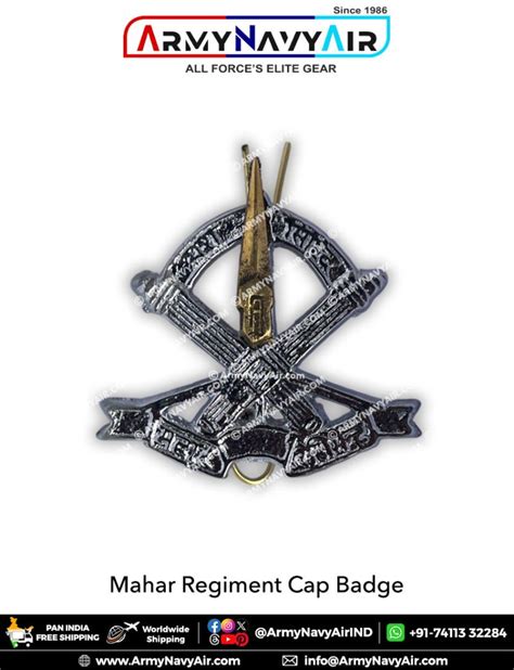 Buy Mahar Regiment Uniform Cap Badge : ArmyNavyAir.com