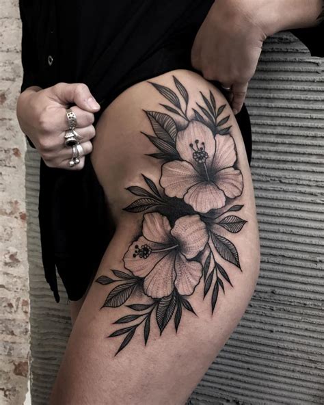 75+ Best Hibiscus Flower Tattoo Meaning & Designs - Art of Nature (2019)