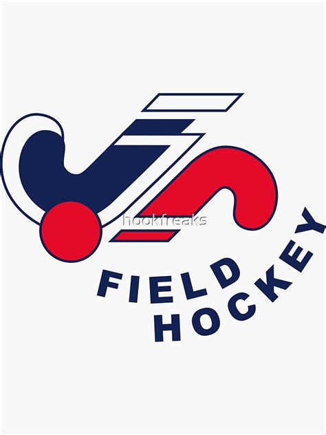 "Field hockey logo" Sticker by hookfreaks | Redbubble