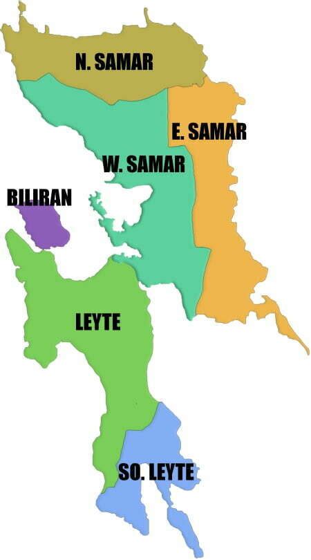 Philippines Map Region 8