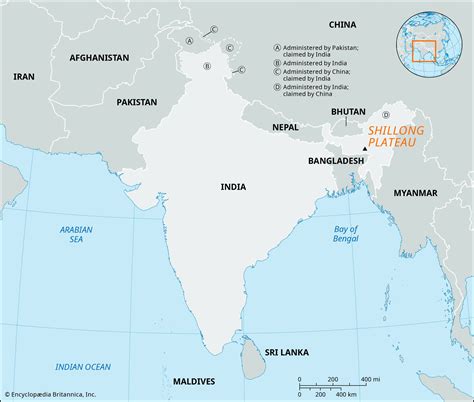 Shillong Plateau | India, Map, & Facts | Britannica