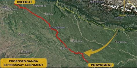 Ganga Expressway Route Map