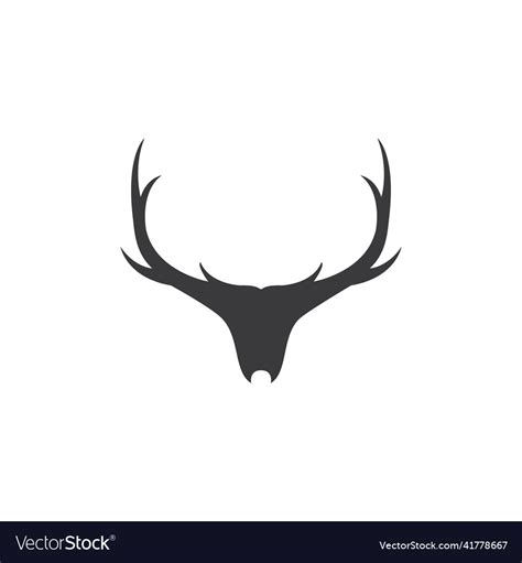 Deer antler Royalty Free Vector Image - VectorStock