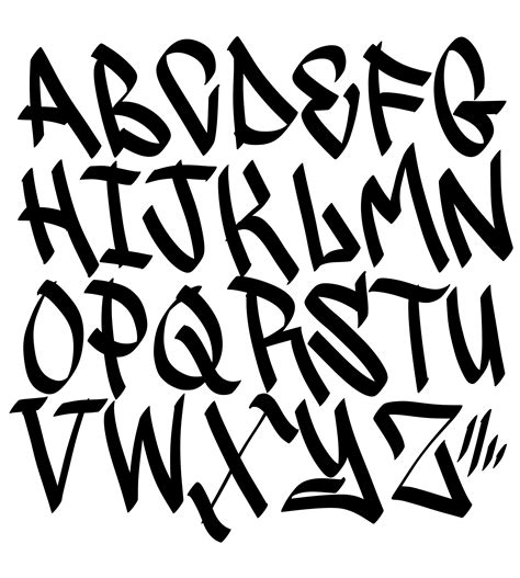 DIGITAL DOWNLOAD Graffiti Tag Alphabet PNG Lettering Graphic Vector ...