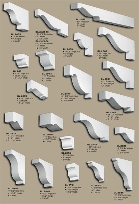 Polyurethane Corbels, pg 16 | Corbels, Moldings and trim, Backyard decor