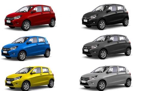 Maruti Celerio Colors: Red, Black, Blue, Grey, Silver, Sunshine Ray ...