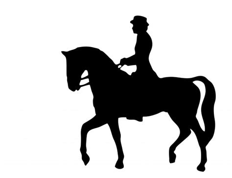 Horse Rider Silhouette Clipart Free Stock Photo - Public Domain Pictures