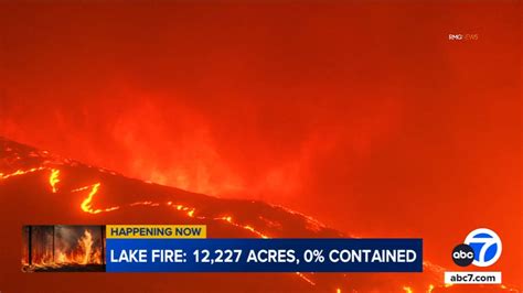 Lake Fire spreads to more than 13,000 acres in Santa Barbara County ...