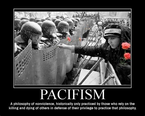 For A Better World: HIDING BEHIND PACIFISM