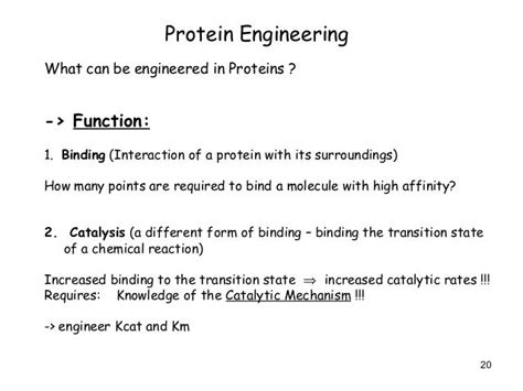 Protein engineering