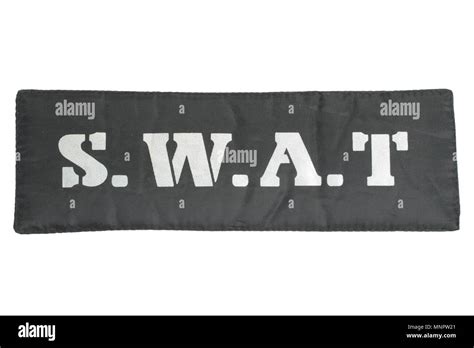 S.W.A.T uniform badge isolated on white Stock Photo - Alamy