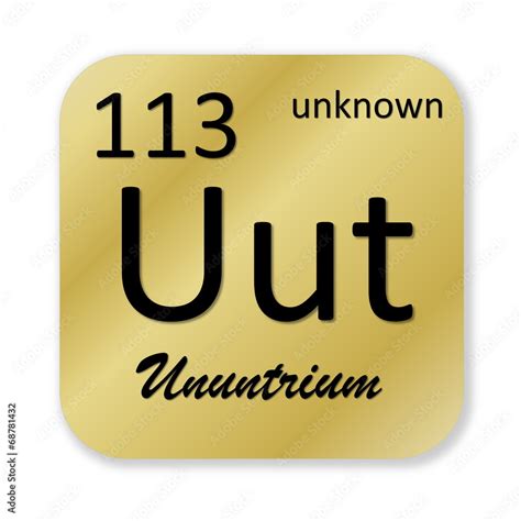 Ununtrium element Stock Illustration | Adobe Stock