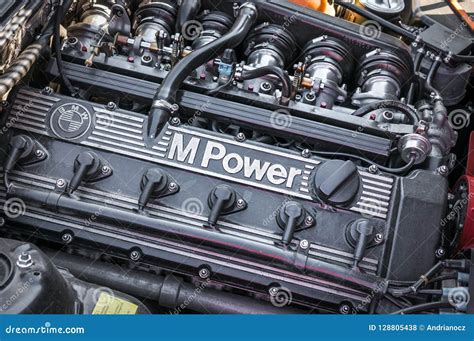 BMW M Power engine editorial stock photo. Image of drive - 128805438