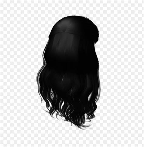 free roblox hair black PNG image with transparent background png - Free ...