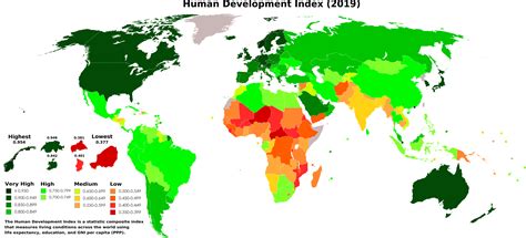 Human Development Index 2019, with consistent colouring : r/MapPorn