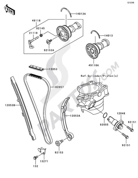 Camshaft(s)/Tensioner Kawasaki KX250F 2009