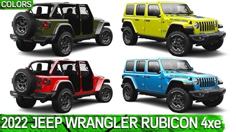 Jeep Wrangler Rubicon Colors