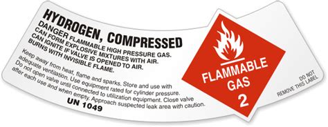 Gas Cylinder Shoulder Labels - Oxygen & Flammable Gas Labels