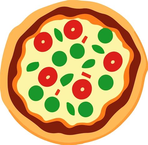 Premium Vector | Delicious pizza with tomato and mozzarella.