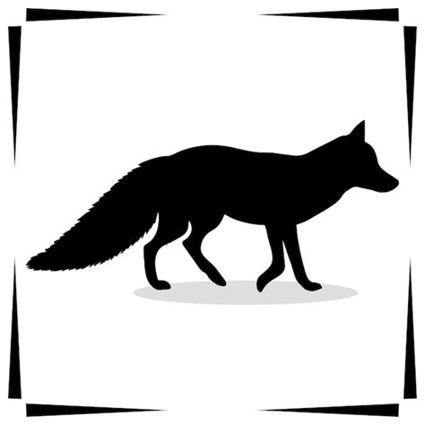 Premium Vector | Fox silhouette illustrations fox silhouette icon