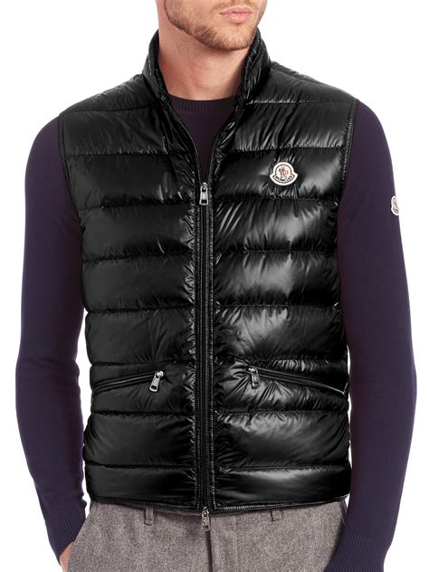 Lyst - Moncler Gui Puffer Vest in Black for Men