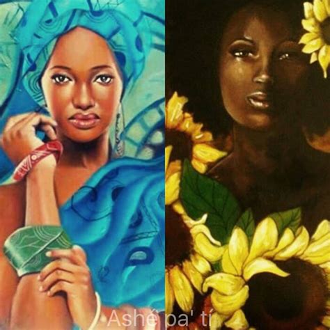 Las dos aguas, Yemaya & Oshun. | Mitología africana, Arte africana ...