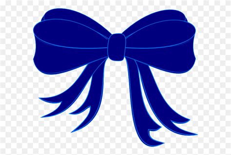 Blue Bow Ribbon Clip Art - Christmas Ribbon Clipart - FlyClipart