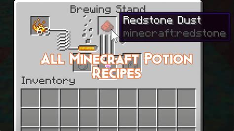 All Minecraft Potion Recipes 1.19 - Pillar Of Gaming