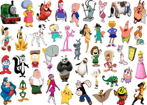 Click the 'P' Cartoon Characters Quiz - By ddd62291