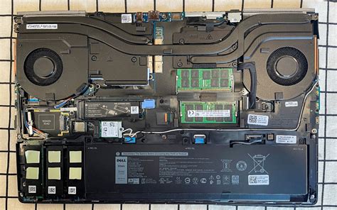 Dell Precision 7750 Disassembly (RAM, M.2 SSD upgrade options)