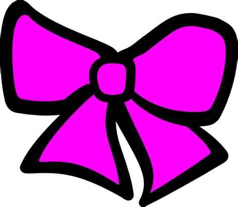 Pink Hair Bow Clip Art at Clker.com - vector clip art online, royalty ...